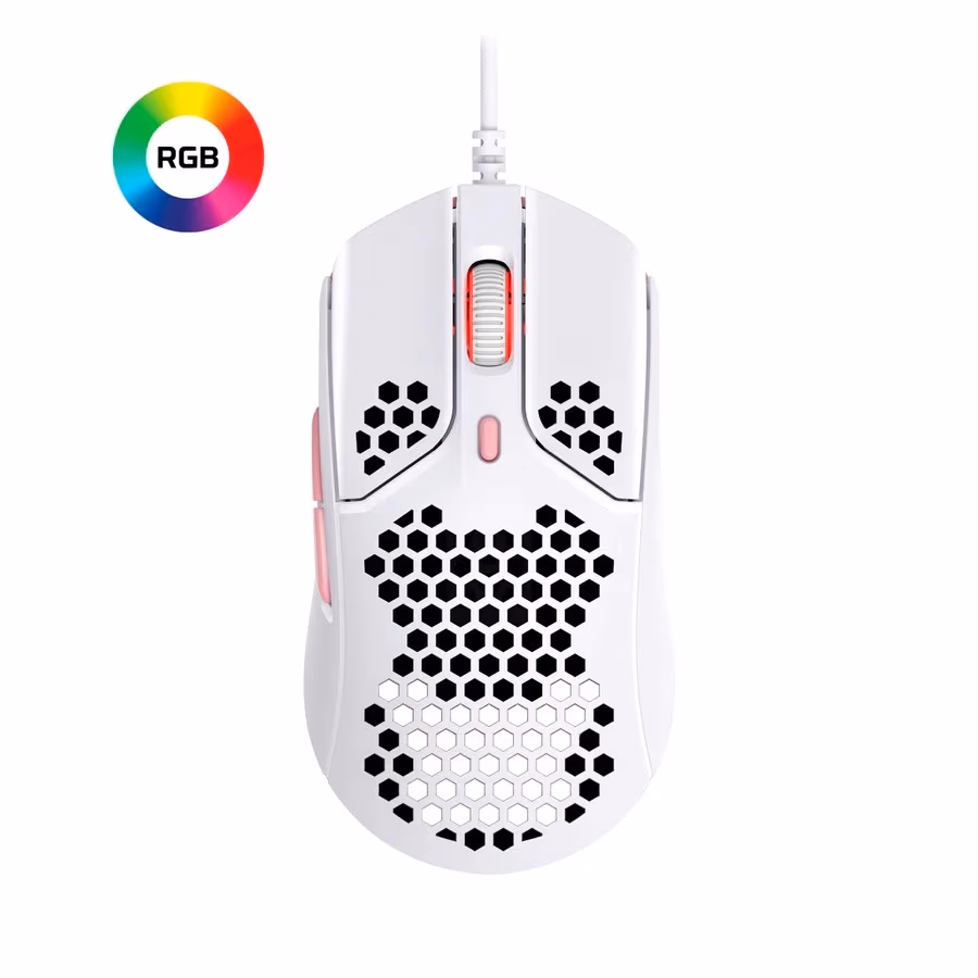 Игровая мышь HYPERX Pulsefire Haste, White/Pink [4P5E4AA]