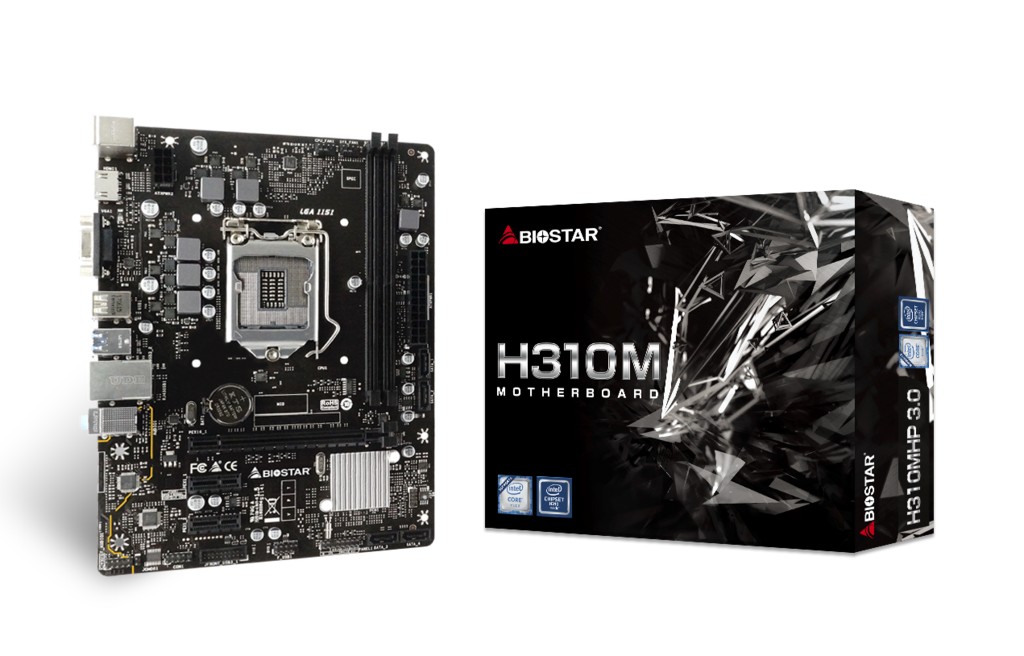 Материнская плата BIOSTAR H310MHP 3.0 / Socket 1151 / H310 / DDR4 / mATX photo 1
