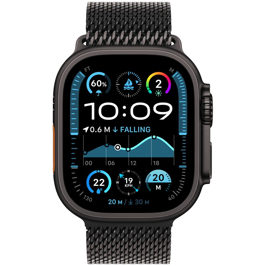 Smart watch Apple Watch Ultra 2 2024 GPS + Cellular 49mm Black Titanium Case with Black Titanium Milanese Loop - M (MX5U3GK/A) 1 GB 1.92 photo 2