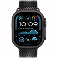 Smart watch Apple Watch Ultra 2 2024 GPS + Cellular 49mm Black Titanium Case with Black Titanium Milanese Loop - M (MX5U3GK/A) thumbnav 2