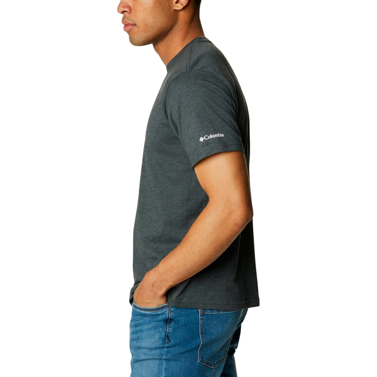 Tricou bărbătesc Columbia Trek Logo Short Sleeve Shirt S Gri photo 3