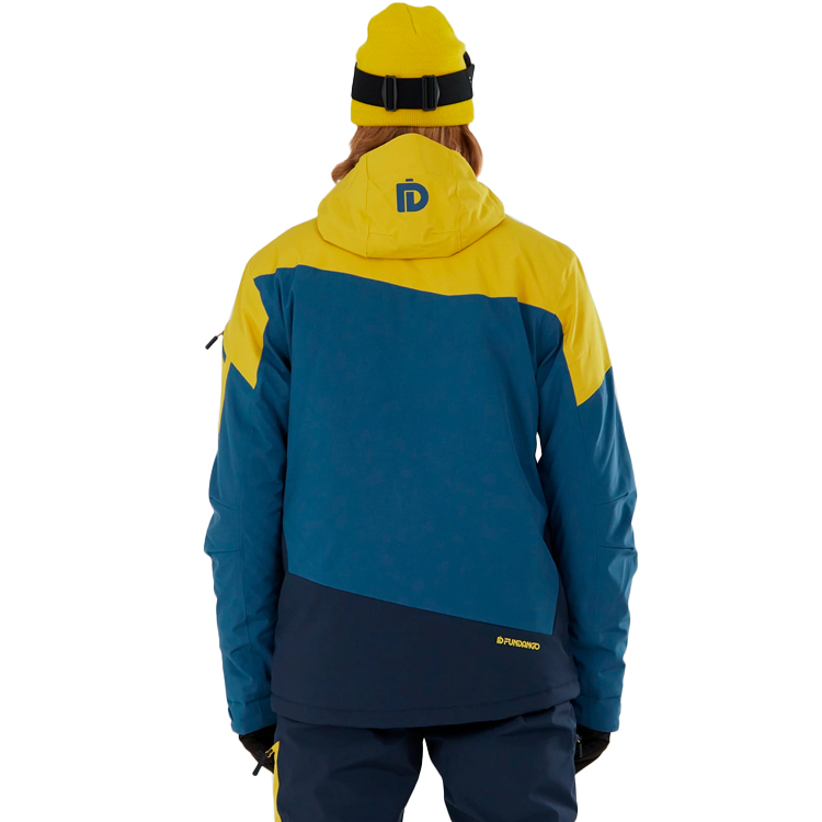 Geacă pt Barbati Fundango PRIVET Allmountain Jacket S Galben-albastru photo 2