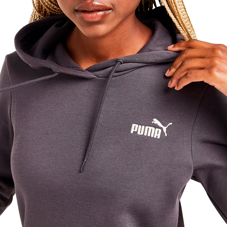 Hanorac Puma ESS+ Embroidery Hoodie FL S Gri Femei photo 5
