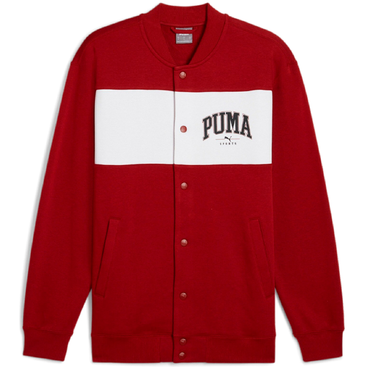 Hanorac pt bărbați Puma SQUAD Bomber Jacket FL S Bordo photo 4