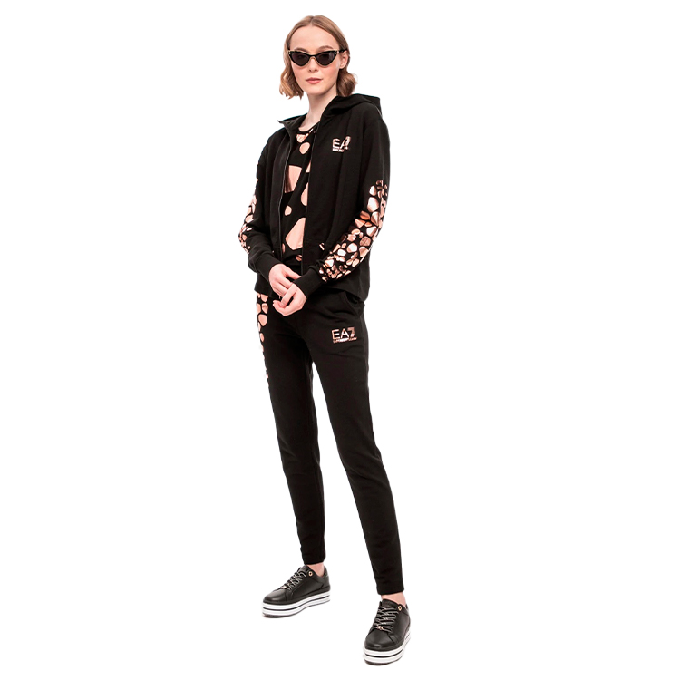 Hanorac EA7 EMPORIO ARMANI FELPA XS Negru Femei photo 4