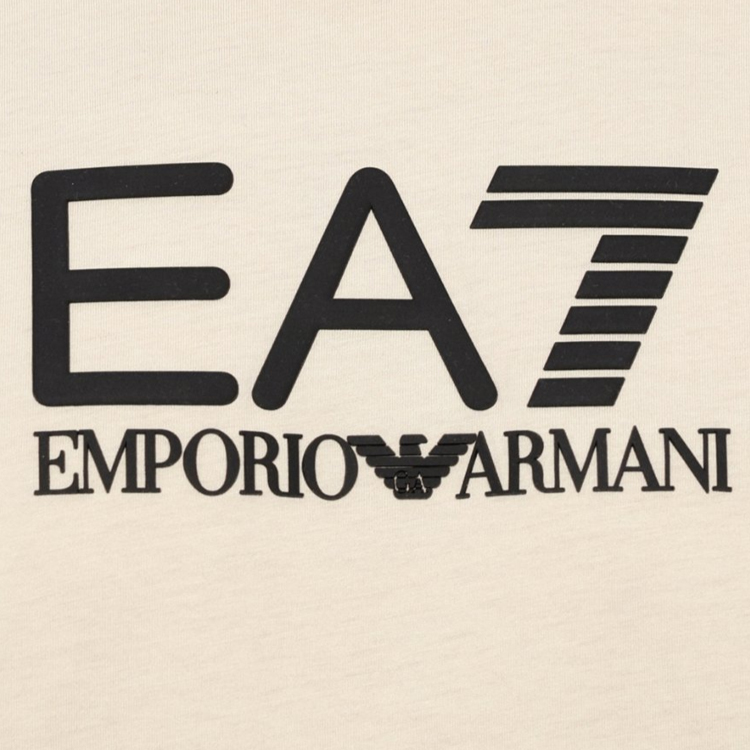 Tricou bărbătesc EA7 EMPORIO ARMANI TRAIN VISIBILITY M TEE SS CO XS Bej-negru photo 2