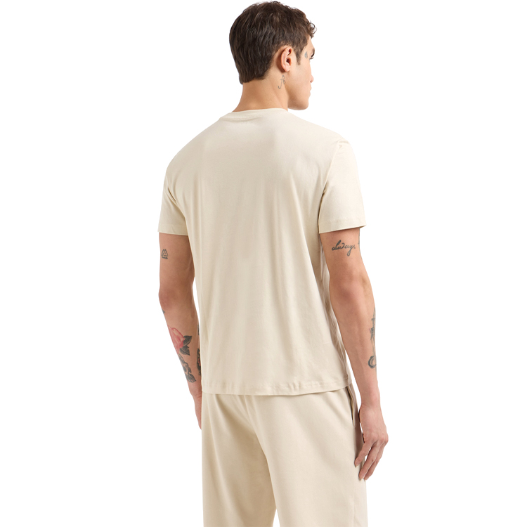 Tricou bărbătesc EA7 EMPORIO ARMANI TRAIN VISIBILITY M TEE SS CO XS Bej-negru photo 4