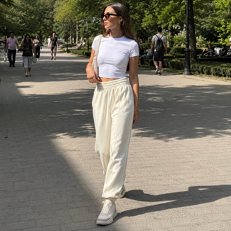 Брюки Nike W NSW PANT FLC TREND XL Бежевый Женский photo 7