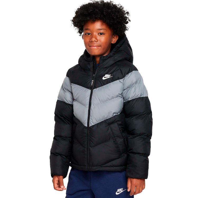 Куртка Nike K NSW SYN FL HD JCKT / Мужской / XS / Черный/Серый photo 2