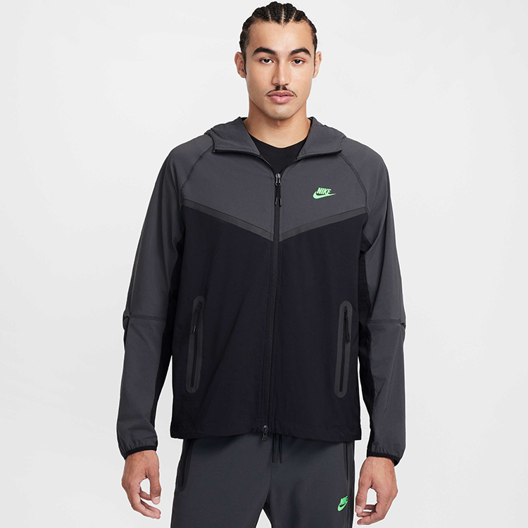 Hanorac pt bărbați Nike M NK TCH WVN WR FZ JKT M Negru-gri photo 11