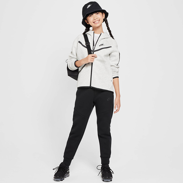 Jacheta Nike G NSW TCH FLC HD FZ LS XS Gri Femei photo 8