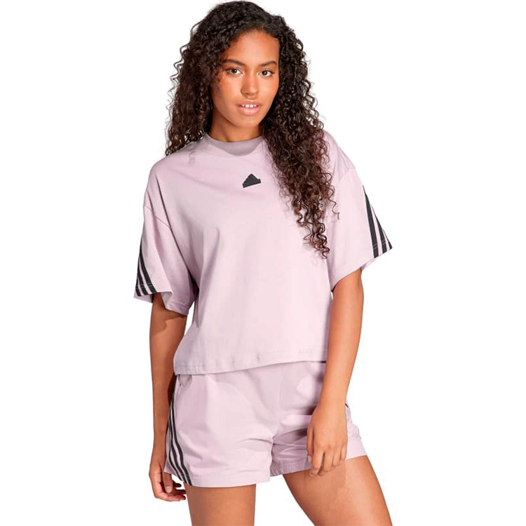 Tricou Adidas W FI 3S TEE 2XS Liliac Femei photo 2