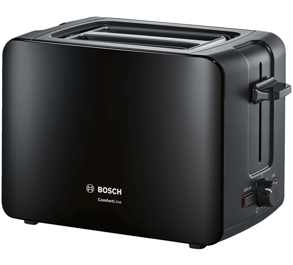 Тостер Bosch TAT6A113, 2 тоста, 1090 Вт, Черный photo 1 Тостер Bosch TAT6A113, 2 тоста, 1090 Вт, Черный photo 1