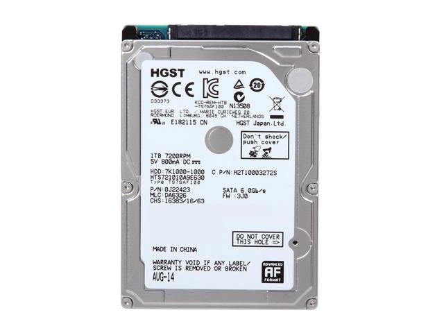 2.5" HDD Hitachi Travelstar 7K1000 / 1.0TB  / 7200rpm / 32MB / SATAIII photo 1