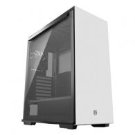 DEEPCOOL "MACUBE 310 WH" Gamer Storm® ATX Case, with Side-Window (Tempered Glass Side Panel) Magnetic, without PSU, Tool-less, Pre-installed: Rear 1x120mm DC fan, 2xUSB3.0, 1xAudio,1xMic, PWM Fan Hub, VGA Card holder, White thumbnav 1