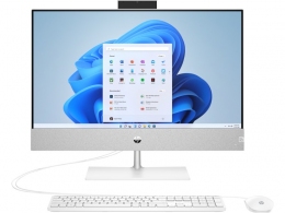 All-in-One PC - 23.8" HP Pavilion 24-ca0011ur FHD IPS Non-Touch, AMD Ryzen 7 5700U, 16GB (2x8Gb) DDR4, 512GB M.2 PCIe NVMe SSD + HDD 1TB SATA, AMD Integrated Graphics, CR, FHD 5MP Cam, WiFi6 + BT5, HDMI, USB-C, LAN, USB Keyboard and Mouse wired 310, Speak thumbnav 1