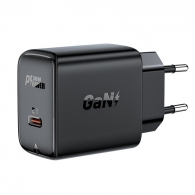 USB Charger  ACEFAST A21, Single port, USB-C, GaN PD30W, Total output: 30W, QC3.0, Black thumbnav 2