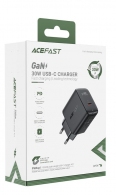 USB Charger  ACEFAST A21, Single port, USB-C, GaN PD30W, Total output: 30W, QC3.0, Black thumbnav 4