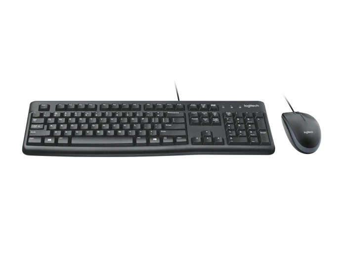 Клавиатура и мышка Logitech MK120, Black