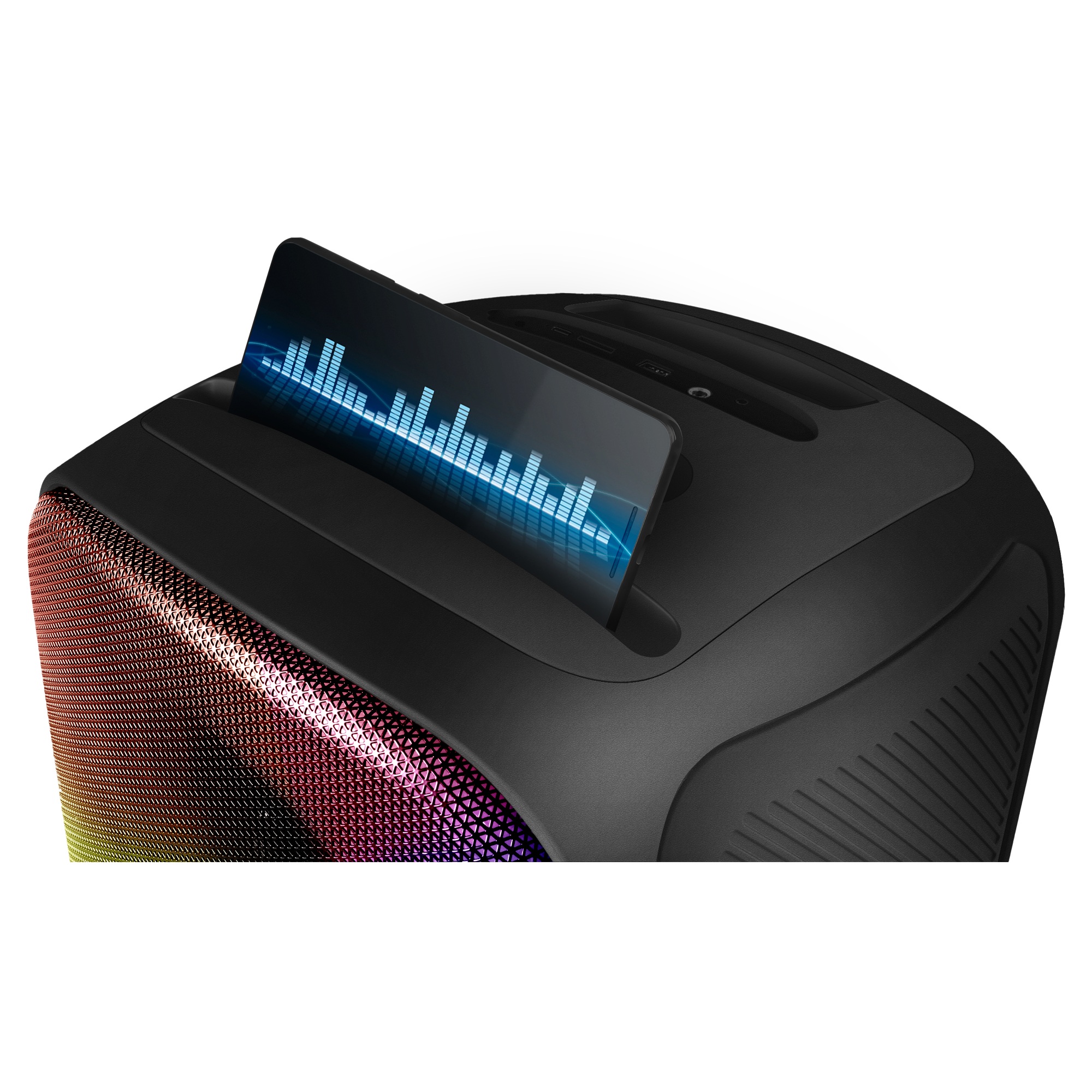 Boxa portabila SVEN PS-555 Black / 65W / Bluetooth / FM tuner / USB / microSD photo 6