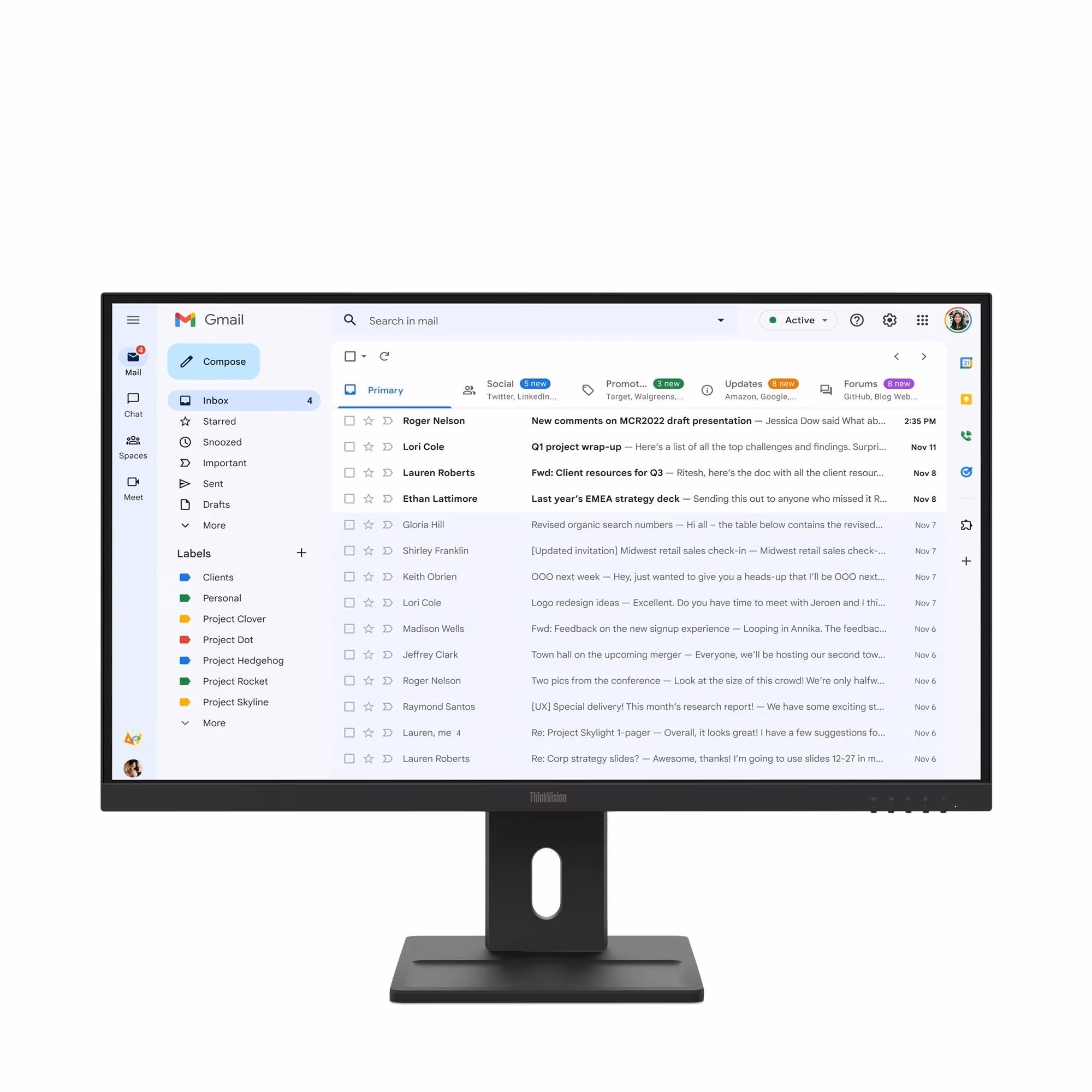 27.0” Monitor Lenovo ThinkVision E27Q-40/ QHD/ 100/  Black