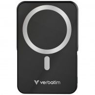 Магнитный беспроводной пауэрбанк с подставкой Verbatim Charge'n'Go / 10000 mAh / Black thumbnav 2