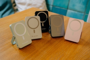 Магнитный беспроводной пауэрбанк с подставкой Verbatim Charge'n'Go / 10000 mAh / Black thumbnav 4
