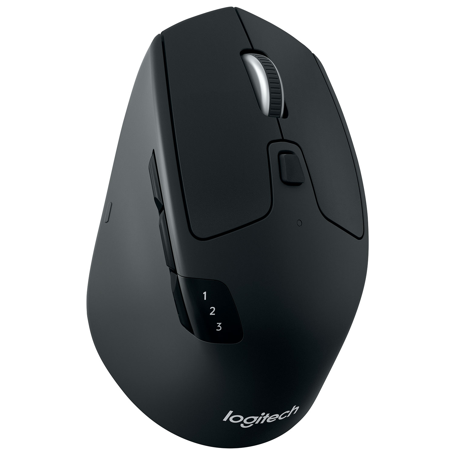 Logitech Wireless Mouse M720 Triathlon, Black, Optical Mouse, Multi-device, Hyper-fast scrolling, Switching seamlessly between 3 computers, Bluetooth Smart and 2.4GHz wireless connection, Black/White, Retail photo 2