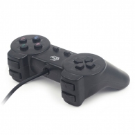 Gembird JPD-UDV-01 Dual vibration gamepad, 2 sticks, 4-way D-pad and 10 action buttons, USB 2.0, 1.8m, Black thumbnav 3