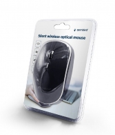 Gembird MUSW-4BSC-01, Silent Wireless Optical mouse, 2.4GHz, 4-button, 800 - 1600dpi, Type-C receiver, Black thumbnav 3