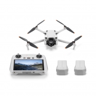 Drona DJI Mini 3 Fly More Combo + Smart Controller / Portable Drone, RC 5.5", 12MP photo, 4K 30fps/FHD 60fps camera with gimbal, max. 4000m height / 57.6kmph speed, max. flight time 38min, Battery 2453 mAh, 248g thumbnav 1