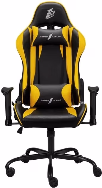 Fotoliu Gaming 1STPLAYER S01/ 120kg/ 2D/ Black/Yellow