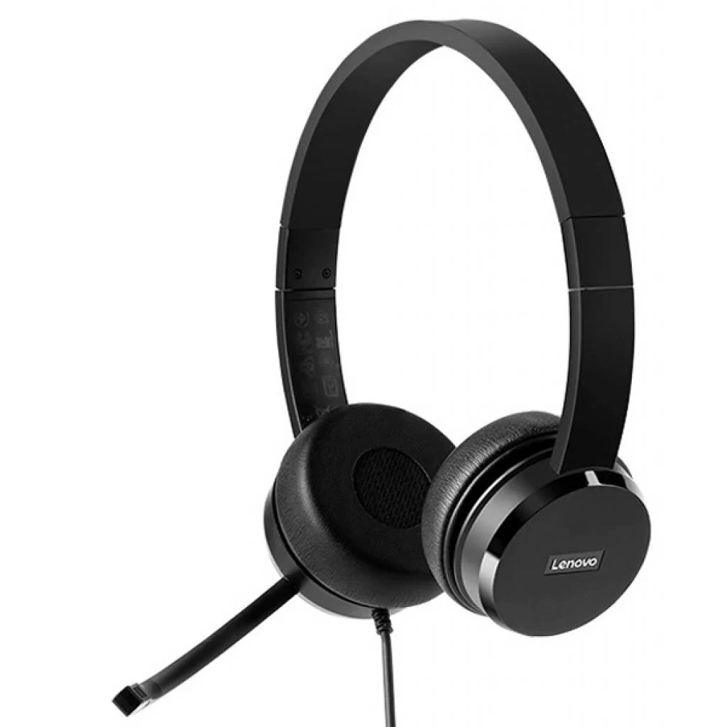 Наушники Lenovo 100/ USB/ Black