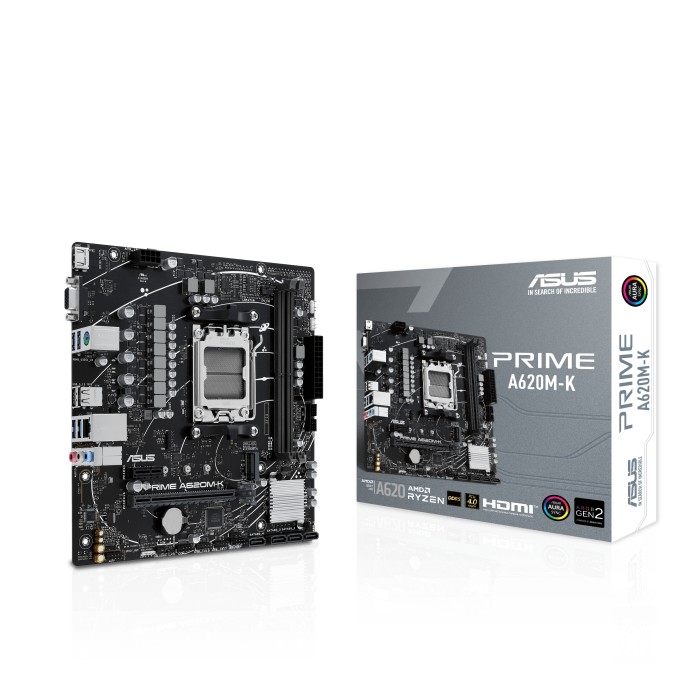 Материнская плата ASUS PRIME A620M-K / AM5 / A620 / DDR5 / mATX photo 1