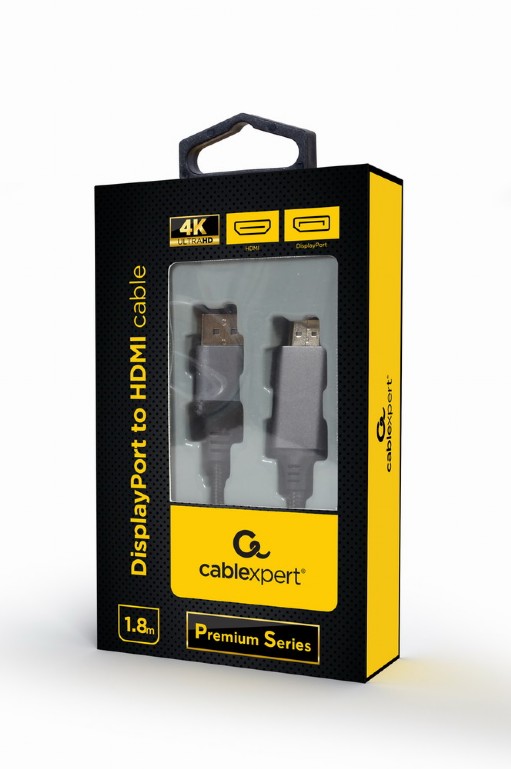 Cablu DP-HDMI  Cablexpert CC-DP-HDMI-4K-6, 1.8m photo 3