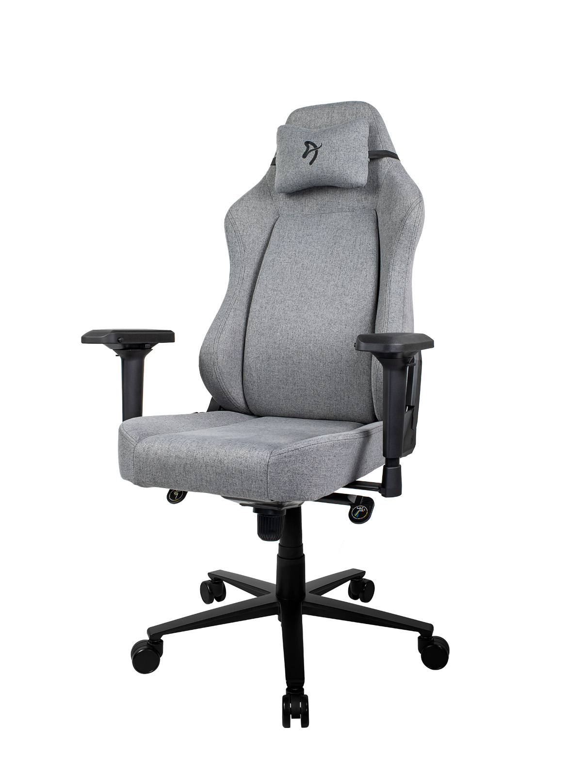 Игровое кресло AROZZI Primo Woven Fabric/ 135-145kg / 165-190cm / Grey/Black photo 2