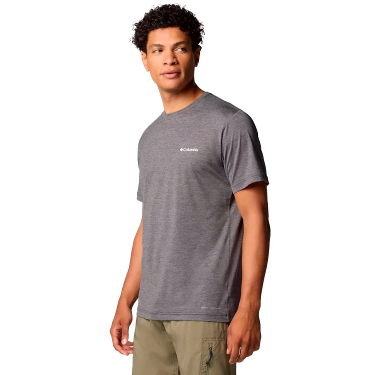 Tricou bărbătesc Columbia Kwick Hike Back Graphic SS Tee S Negru photo 4