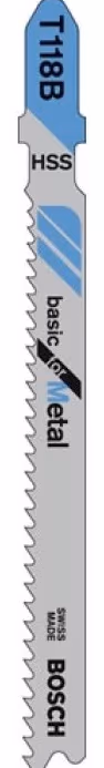 Set de panze de ferastrau pentru puzzle Bosch T 118 B / Basic for Metal, 2608631014