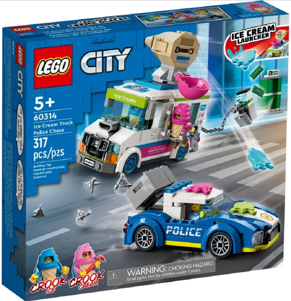 Constructor Lego City Ice Cream Truck Police Chase 60314 de la 5+ ani photo 1