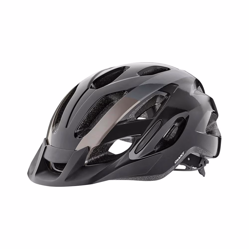 Шлем велосипедный Giant COMPEL GLOSS BLACK 49­57CM