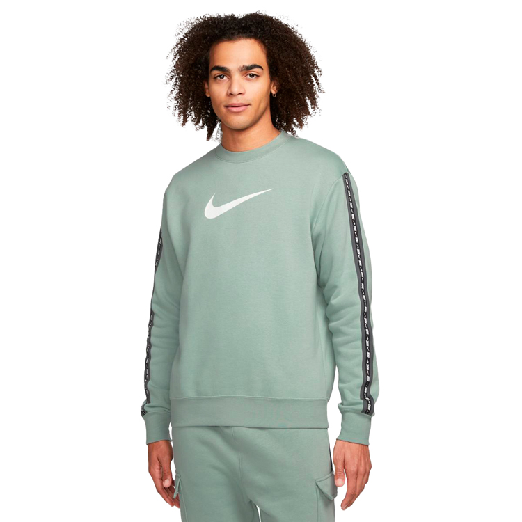 Hanorac pt bărbați Nike M NSW REPEAT FLC CREW BB S Gri photo 2