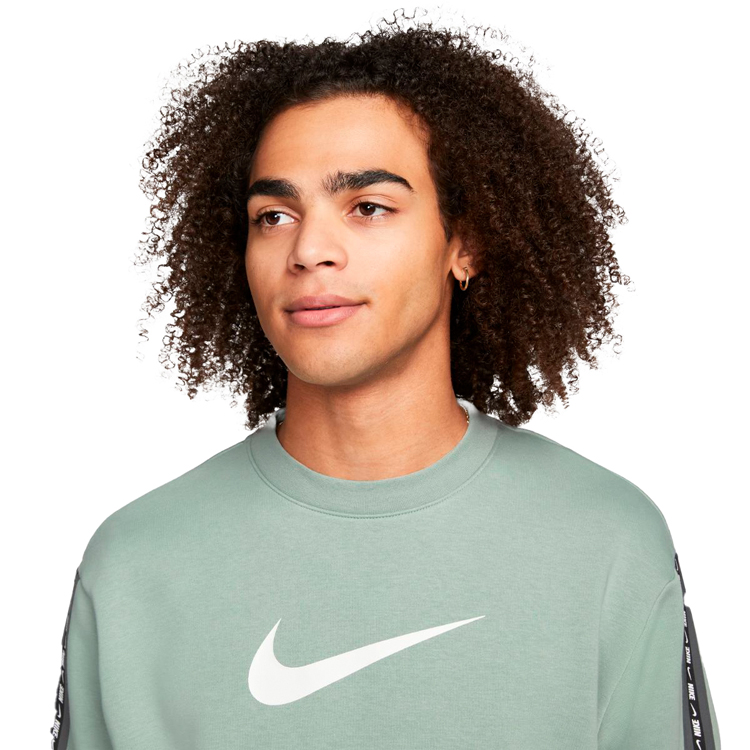 Hanorac pt bărbați Nike M NSW REPEAT FLC CREW BB S Gri photo 5
