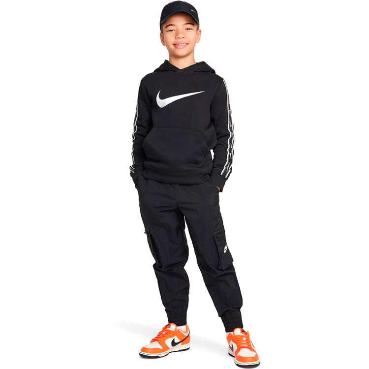 Hanorac Nike B NSW REPEAT SW FLC PO HOOD BB / Barbati / S / Negru photo 4