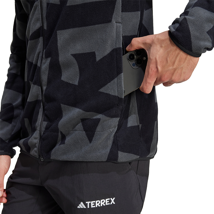 Мужская Толстовка Adidas MT AOP FZ FL M Черный photo 4