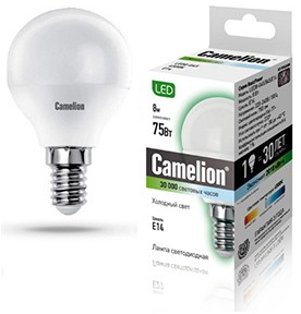 Bec LED Camelion LED 12393 G45/845 8W E14 4500K photo 1