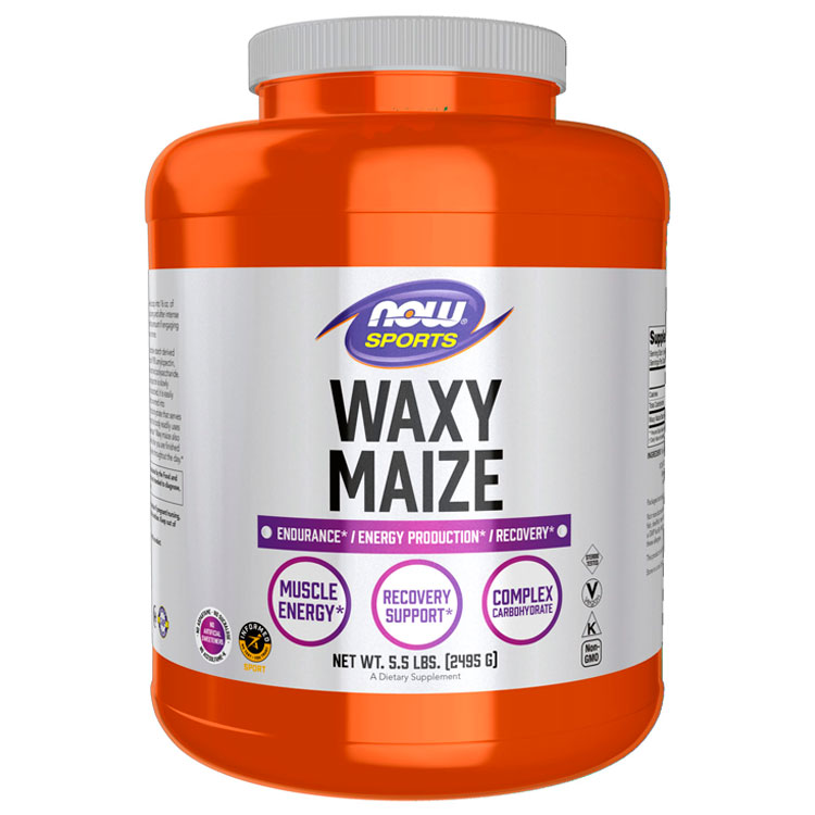 Amestec de carbohidrati Now Sports WAXY MAIZE STARCH 5.5 LBS photo 1