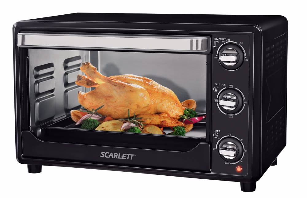 Cuptor electric Scarlett SC-EO93O14, 25 l, 1500 W, Negru 