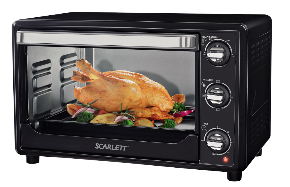 Cuptor electric Scarlett SC-EO93O14, 25 l, 1500 W, Negru photo 