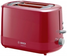 Тостер Bosch TAT3A114, 2 тоста, 800 Вт, Красный