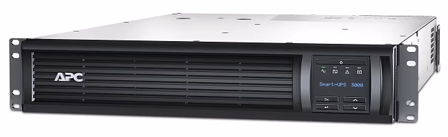 APC Smart-UPS Rack Mounting 2U SMT3000RMI2U, 3000VA/2700W, AVR, 9 x IEC Sockets ( 8 IEC C13, 1 IEC C19 all 9 Battery Backup + Surge Protected), LCD Display, PowerChute USB /Serial Port 